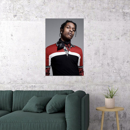 Asap Rocky Hip Hop Rap Music Singer Rapper Star Poster Wall Art Print Home Wall Decor - xonomax