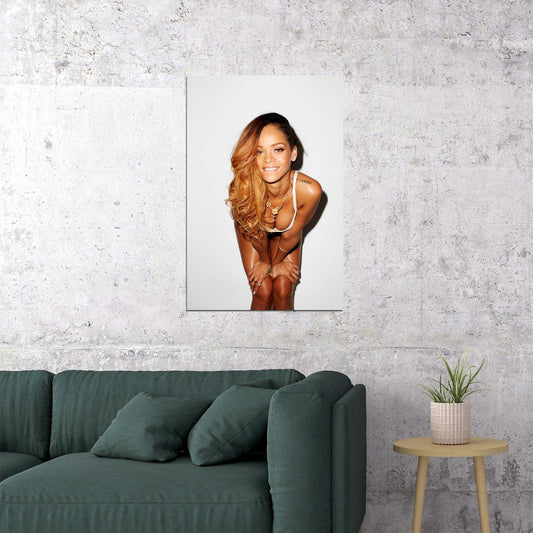 Rihanna Usa Grammy Sexy Girl Super Star Great Singer Actress Poster Wall Art Print Home Wall Decor - xonomax