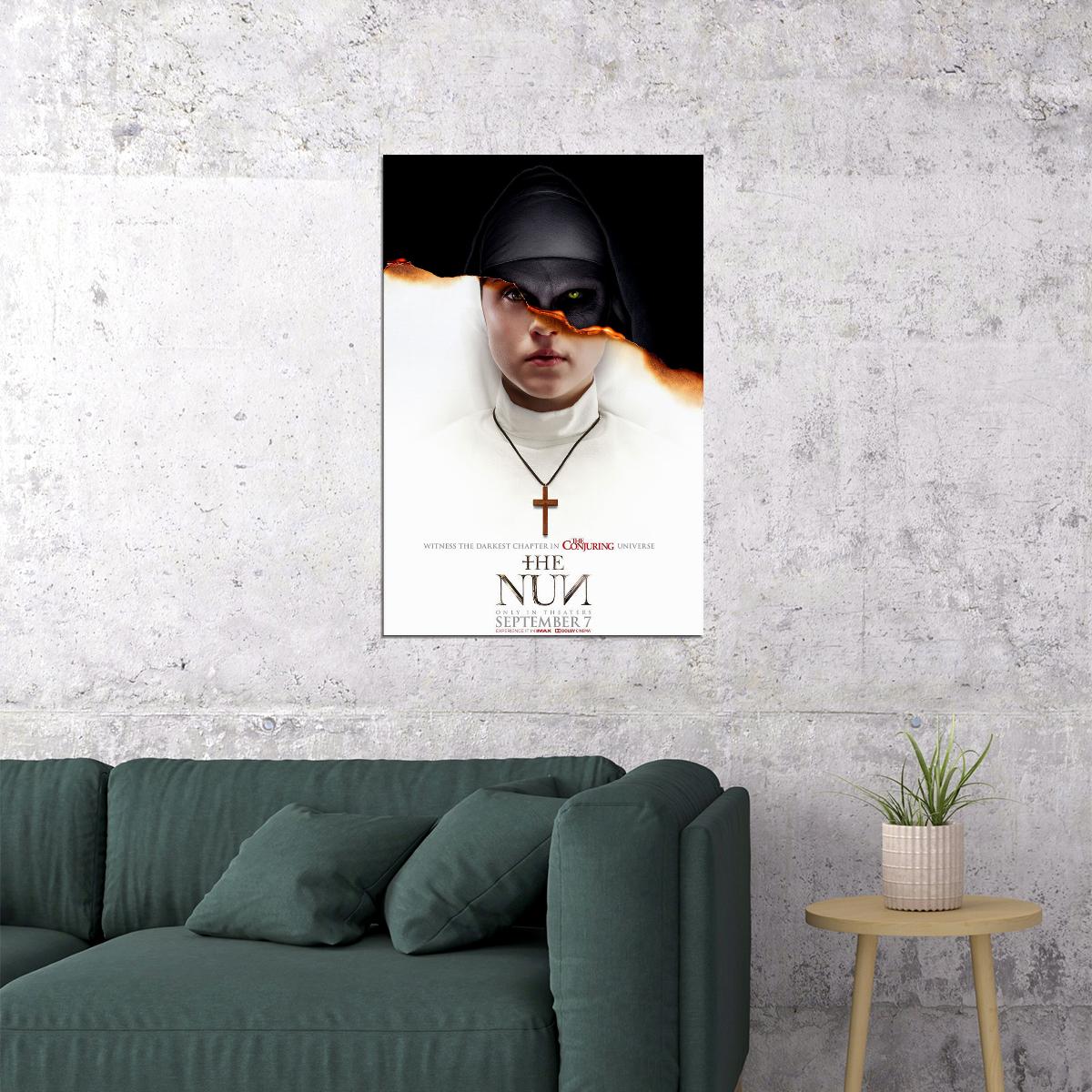 The Nun 2018 Movie The Conjuring Thriller Horror Poster Wall Art Print Home Wall Decor - xonomax