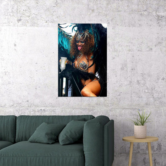 Rihanna Usa Grammy Sexy Girl Music Star Designer Poster Wall Art Print Home Wall Decor - xonomax