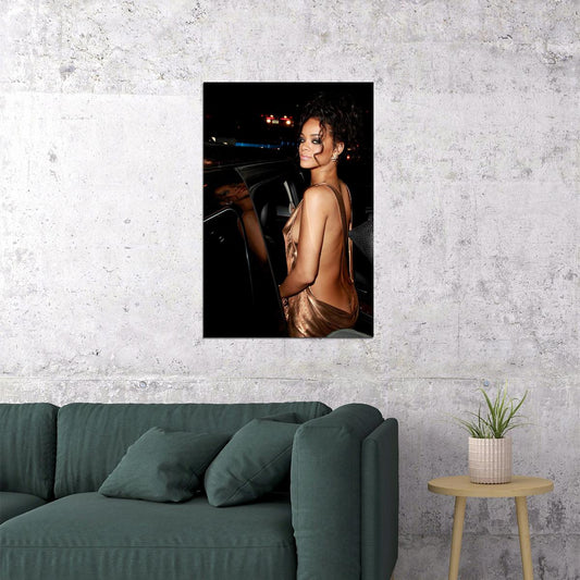 Rihanna Usa Grammy Sexy Girl Music Star Poster Wall Art Print Home Wall Decor - xonomax
