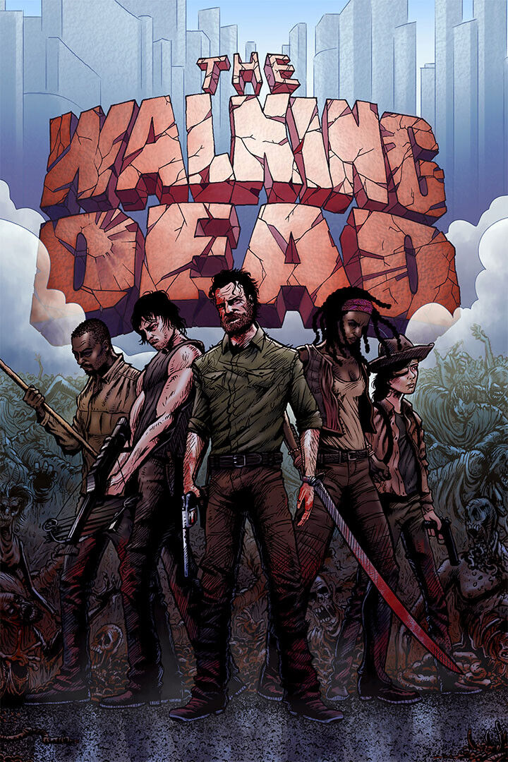 The Walking Dead Season 8 Movie Usa Horror Thriller Poster Wall Art Print Home Wall Decor - xonomax