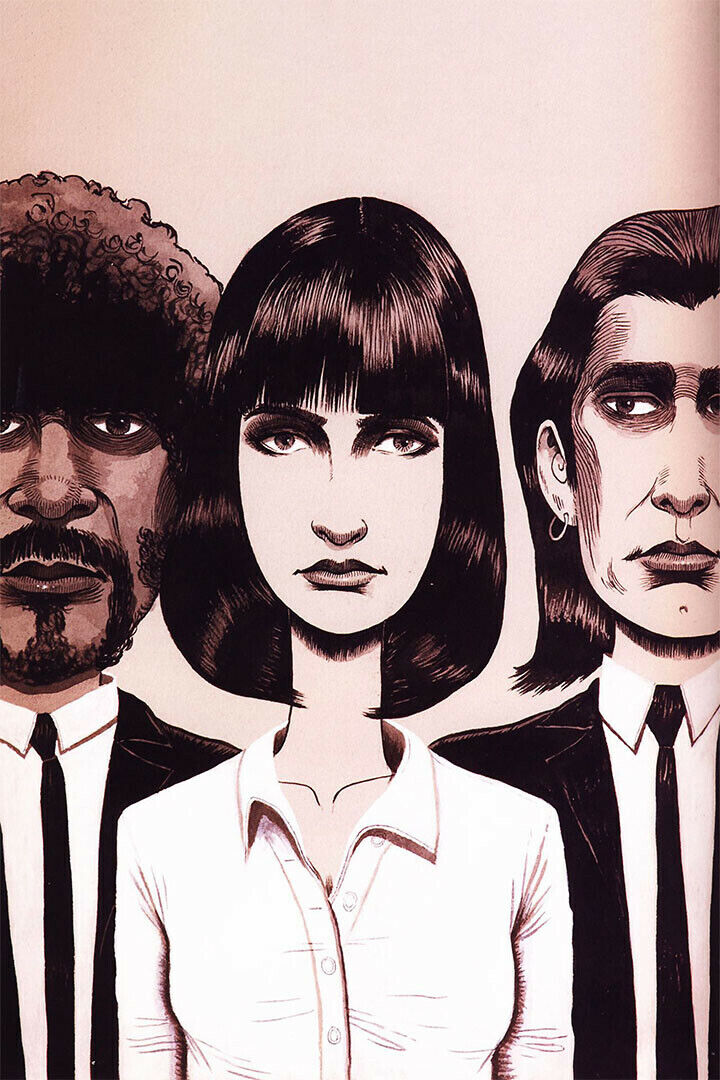 Pulp Fiction Mia Wallace Uma Thurman Crime Poster Wall Art Print Home Wall Decor - xonomax