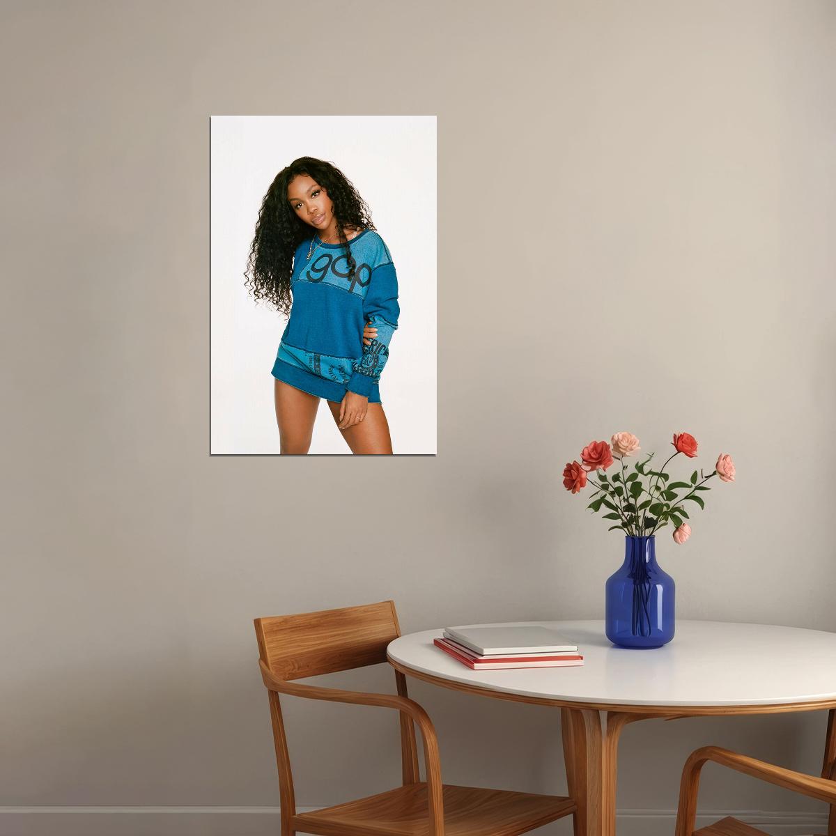 Sza Usa Hip Hop Rap Music Singer Star Musician Poster Wall Art Print Home Wall Decor - xonomax