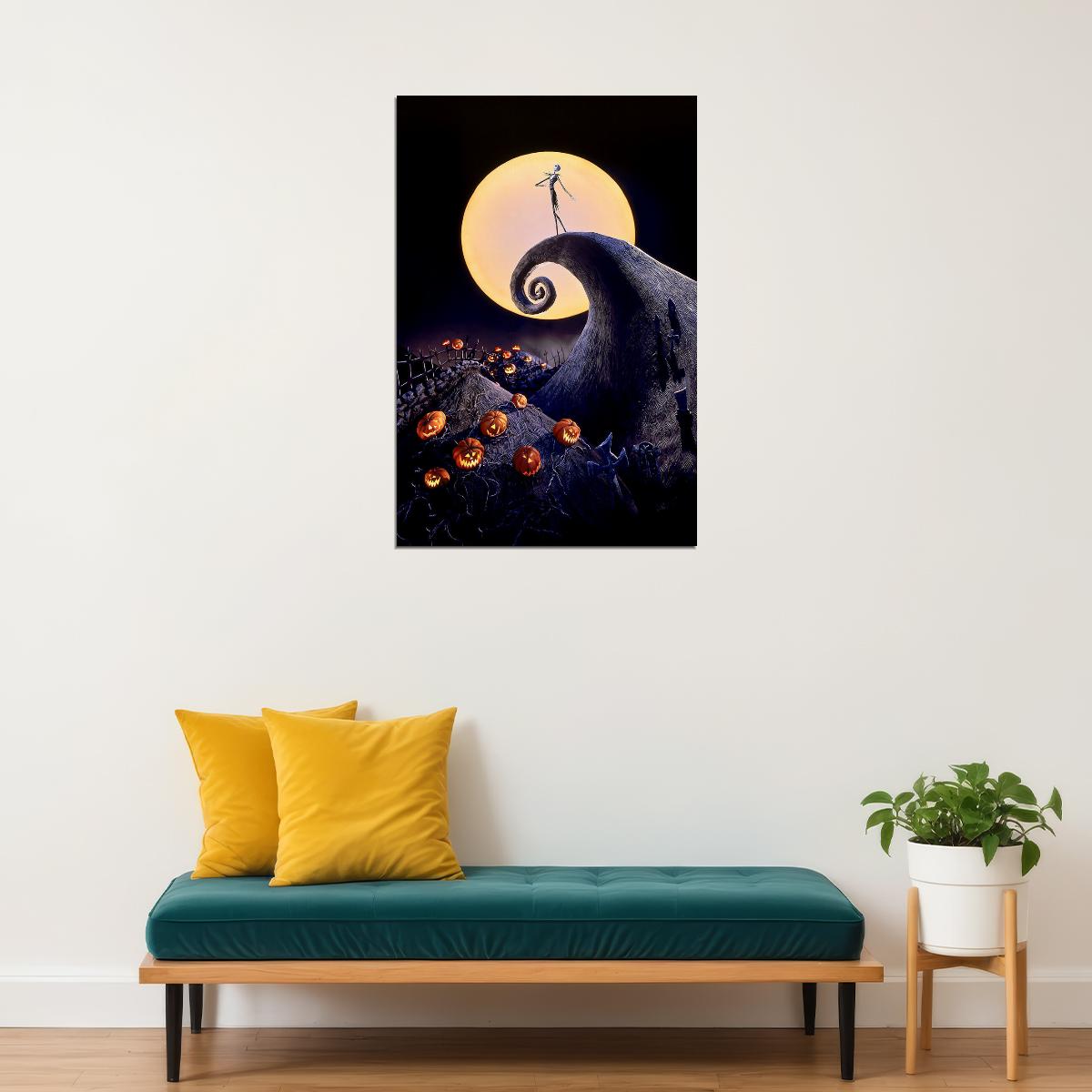 The Nightmare Before Christmas Animation Family Poster Wall Art Print Home Wall Decor - xonomax