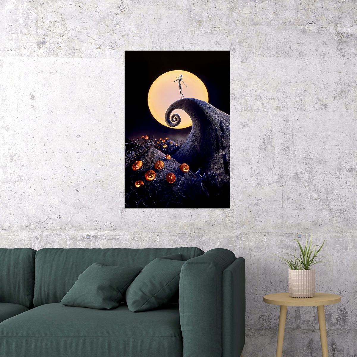 The Nightmare Before Christmas Animation Family Poster Wall Art Print Home Wall Decor - xonomax