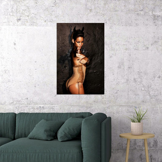 Rihanna Usa Grammy Sexy Girl Singer Star Actor Poster Wall Art Print Home Wall Decor - xonomax