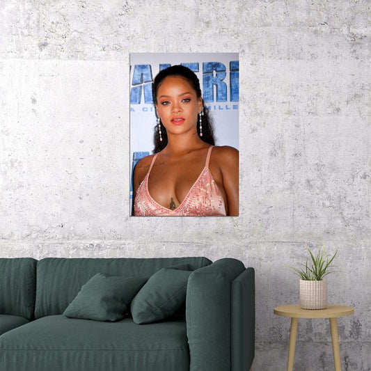 Rihanna Usa Grammy Sexy Girl Music Star Actress Poster Wall Art Print Home Wall Decor - xonomax