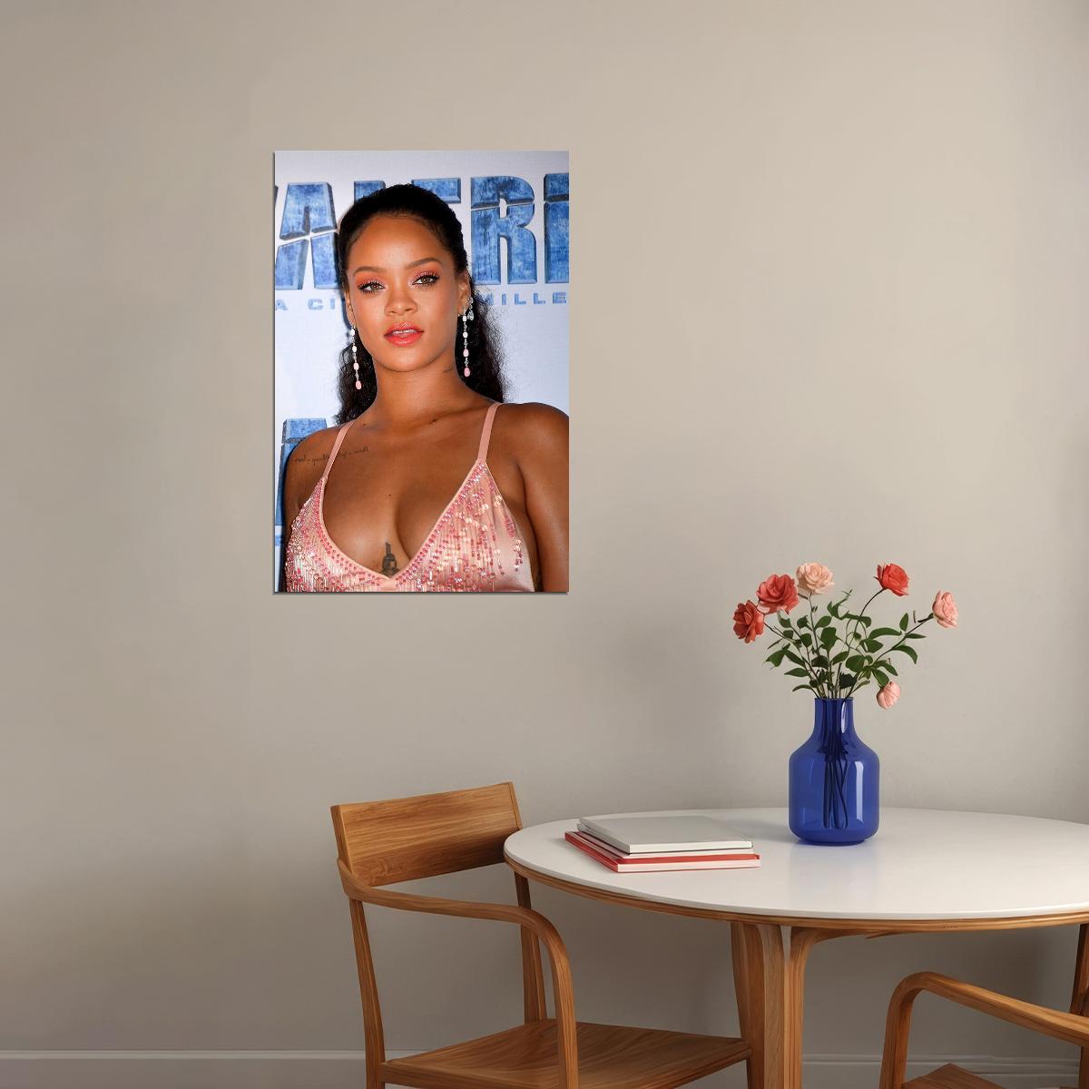 Rihanna Usa Grammy Sexy Girl Music Star Actress Poster Wall Art Print Home Wall Decor - xonomax