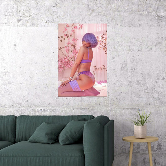 Rihanna Usa Grammy Sexy Girl Music Star Designer Poster Wall Art Print Home Wall Decor - xonomax