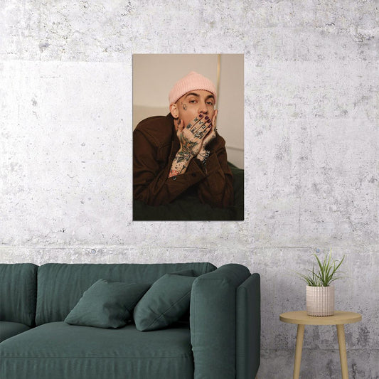 Blackbear Tatto Rap Music Star Singer Musician Poster Wall Art Print Home Wall Decor - xonomax