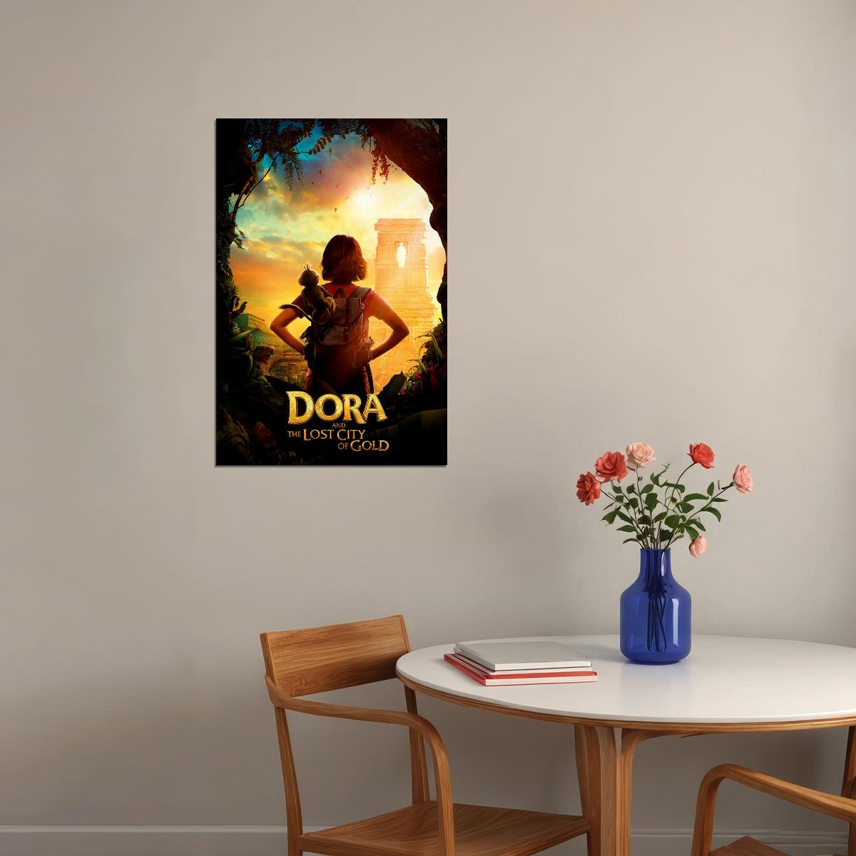 Dora And The Lost City Of Gold Movie James Bobin Family Poster Wall Art Print Home Wall Decor - xonomax