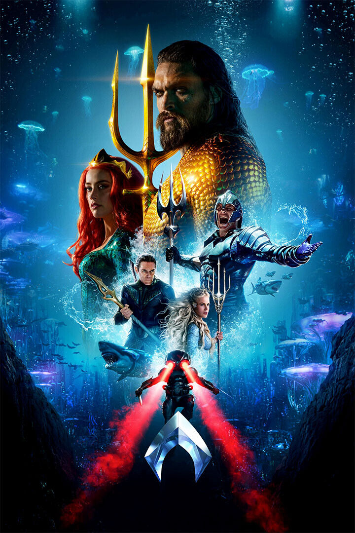 Aquaman Dc Actor Jason Momoa Strong Man Superhero Poster Wall Art Print Home Wall Decor - xonomax