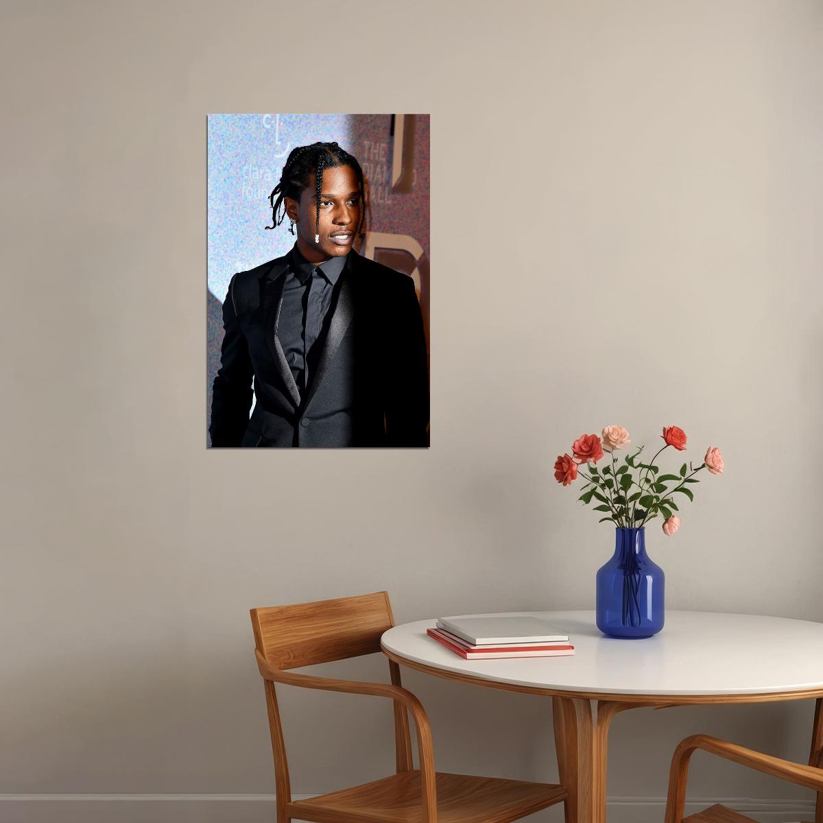 Asap Rocky American Rapper Music Singer Star Musician Poster Wall Art Print Home Wall Decor - xonomax