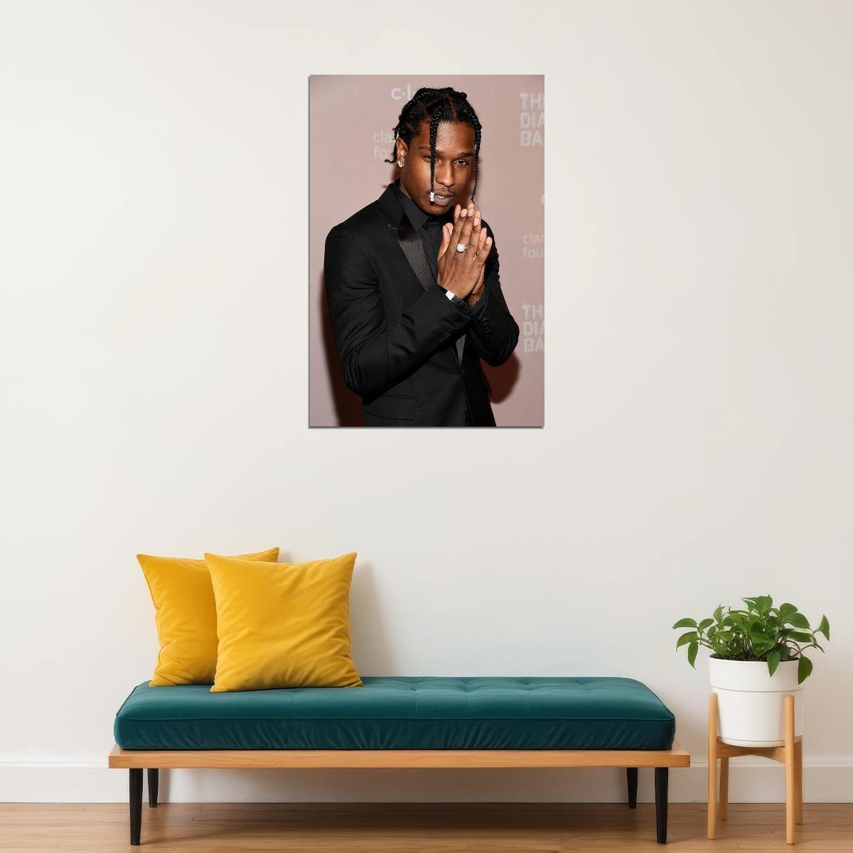 Asap Rocky American Rapper Music Singer Star Poster Wall Art Print Home Wall Decor - xonomax