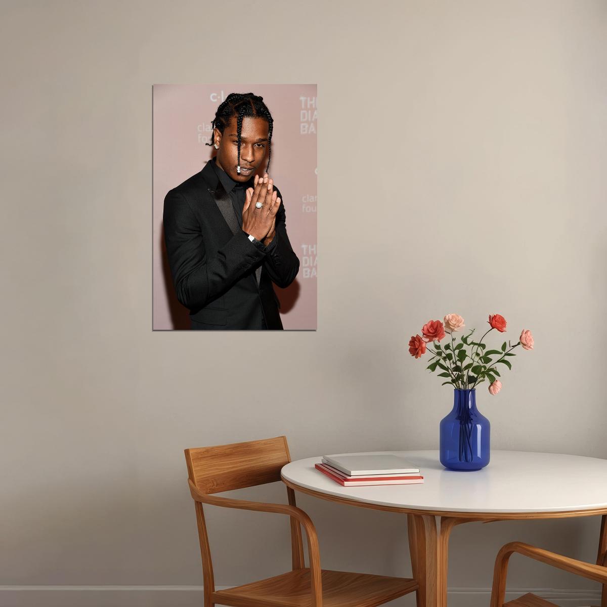 Asap Rocky American Rapper Music Singer Star Poster Wall Art Print Home Wall Decor - xonomax