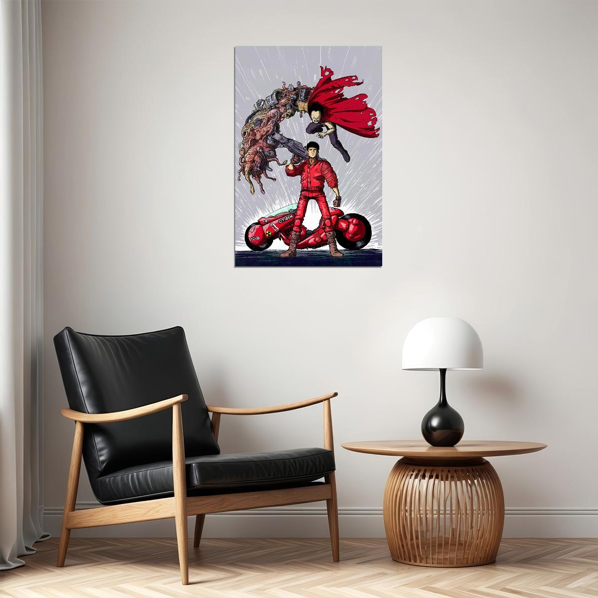 Akira Classic Anime Comic Cartoon Movie Action Poster Wall Art Print Home Wall Decor