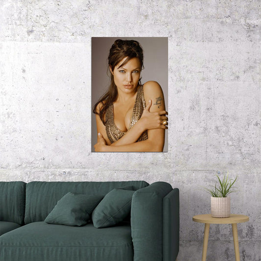 Angelina Jolie Hot Sexy Movie Star Actress Philanthropist Poster Wall Art Print Home Wall Decor - xonomax