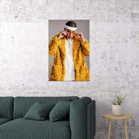 Bad Bunny 2018 Tour Trap Rap Music Singer Star Poster Wall Art Print Home Wall Decor - xonomax