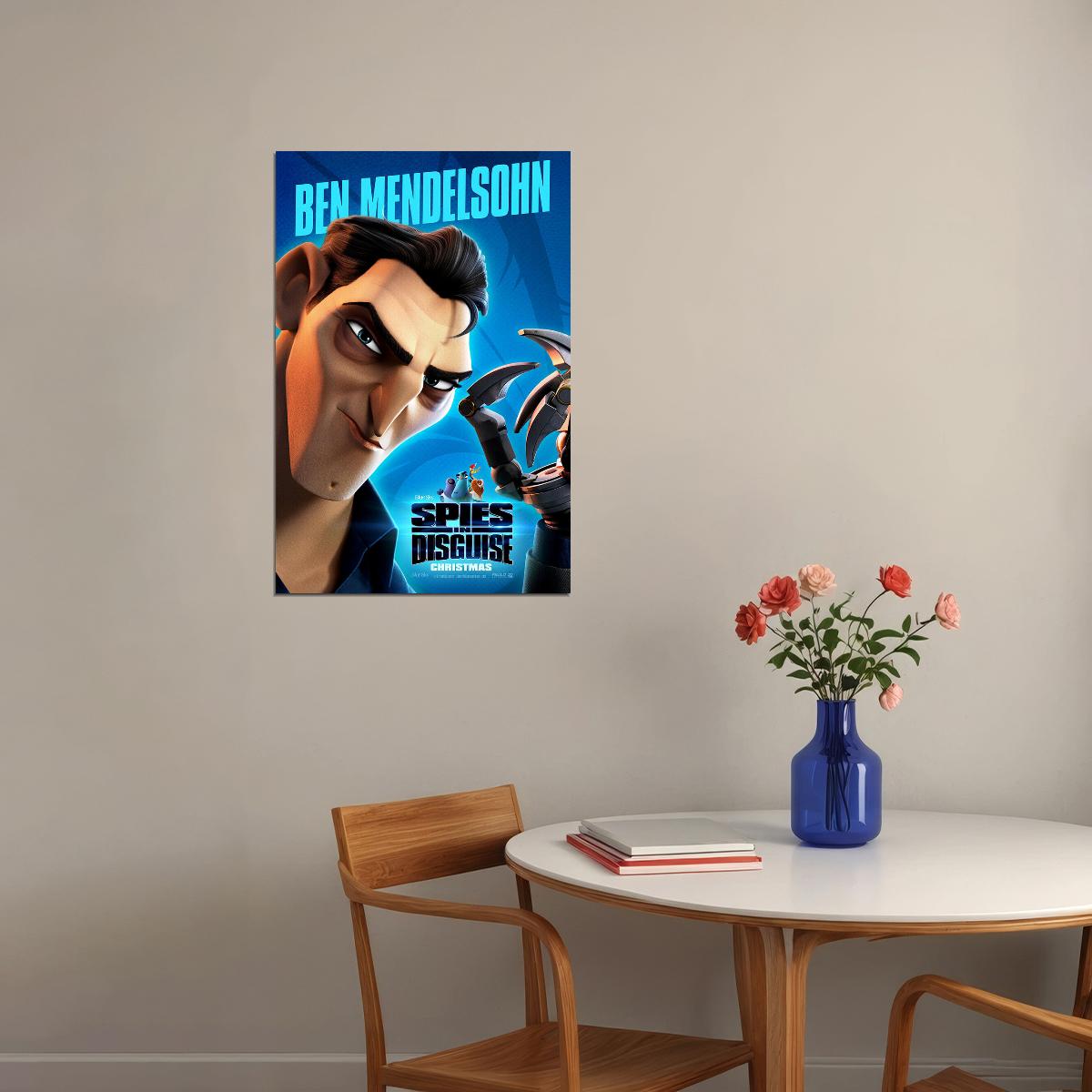 Spies In Disguise Will Smith 2019 Movie War Animation Poster Wall Art Print Home Wall Decor - xonomax
