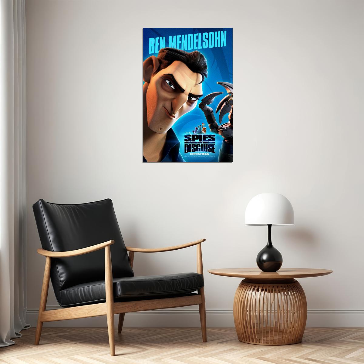 Spies In Disguise Will Smith 2019 Movie War Animation Poster Wall Art Print Home Wall Decor - xonomax