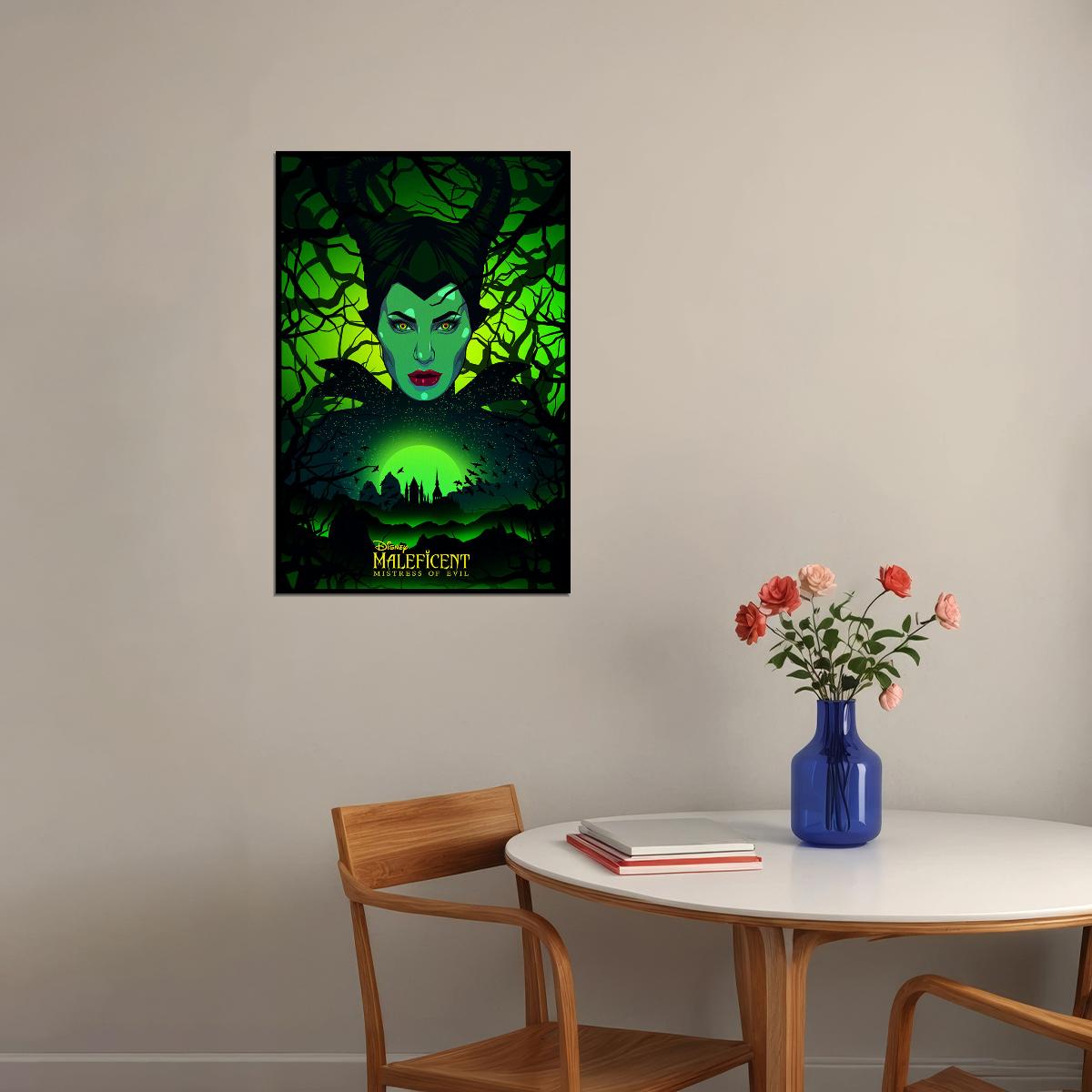 Maleficent Mistress Of Evil Movie 2020 Film Poster Wall Art Print Home Wall Decor - xonomax