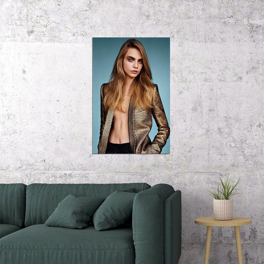 Cara Delevingne Hot Sexy Movie Star Actress Model Poster Wall Art Print Home Wall Decor - xonomax
