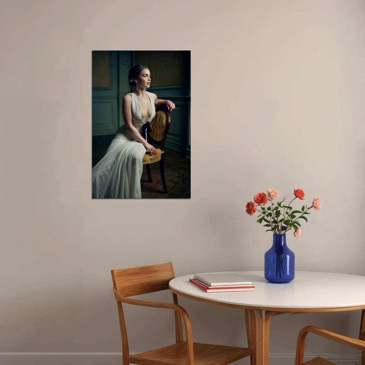 Emilia Clarke Sexy Actress Star Model British Beauty Poster Wall Art Print Home Wall Decor - xonomax