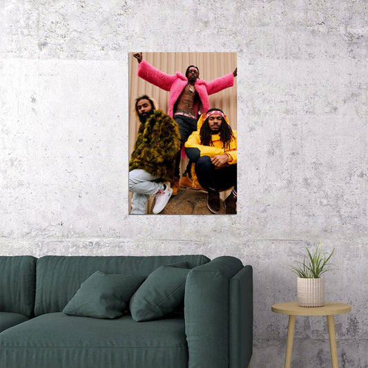 Flatbush Zombies Hip Hop Group Music Singer Star Poster Wall Art Print Home Wall Decor - xonomax