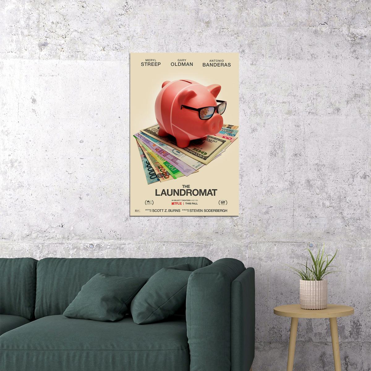The Laundromat Movie Gary Oldman Melissa Rauch Poster Wall Art Print Home Wall Decor - xonomax