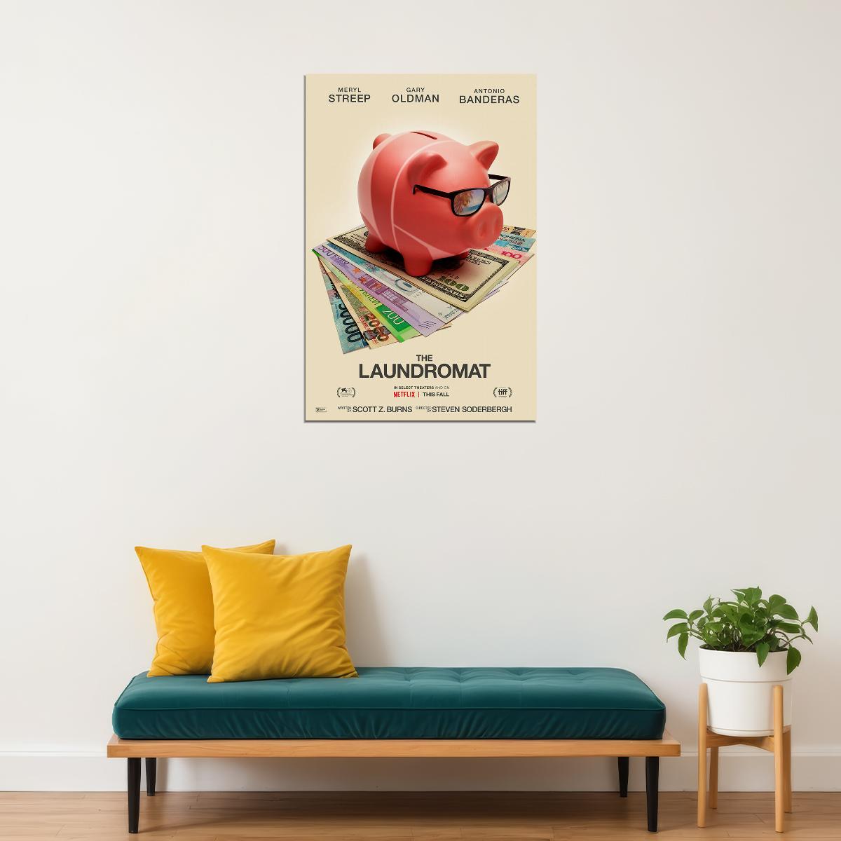The Laundromat Movie Gary Oldman Melissa Rauch Poster Wall Art Print Home Wall Decor - xonomax