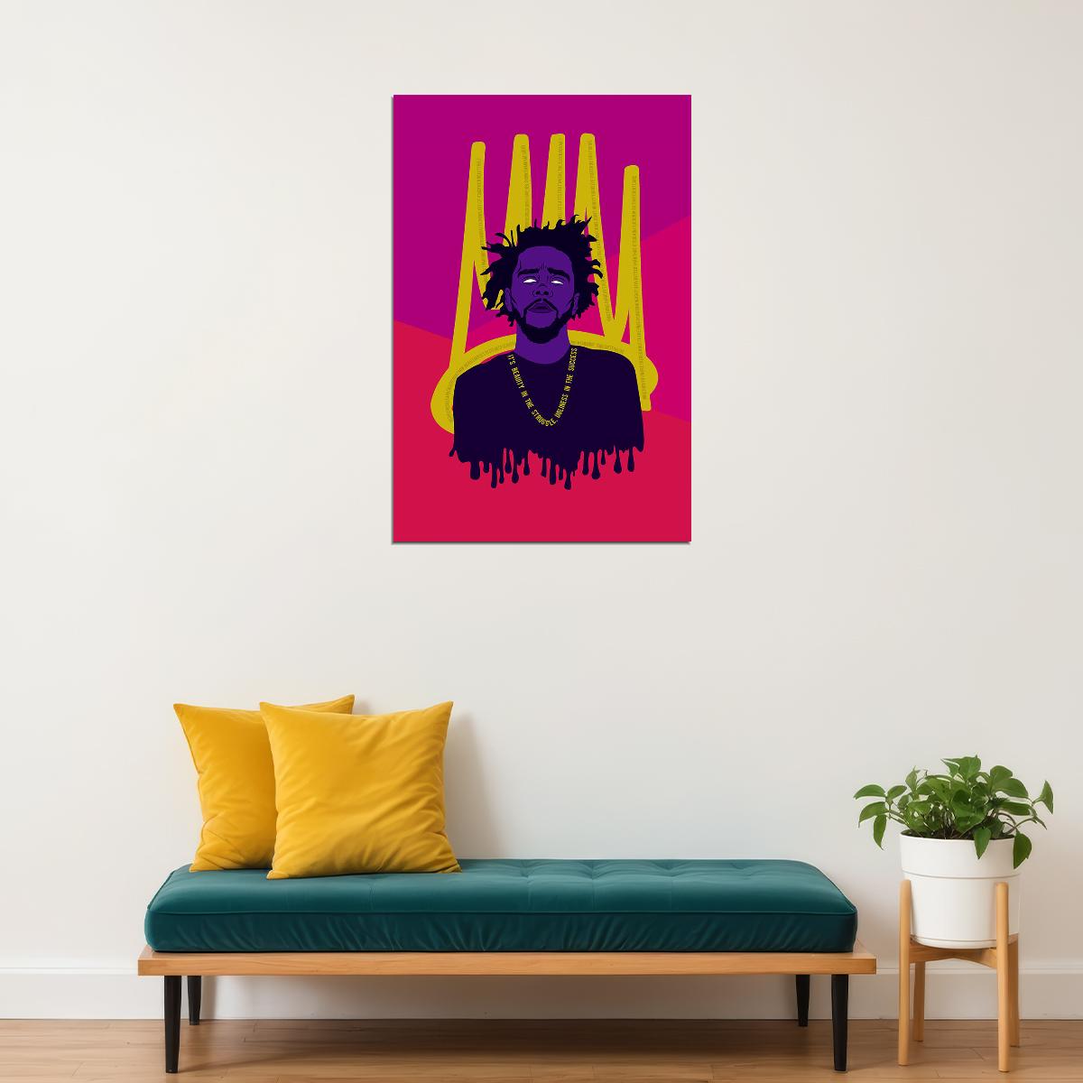 J Cole Rap Hip Hop Music Singer Star Poster Wall Art Print Home Wall Decor - xonomax