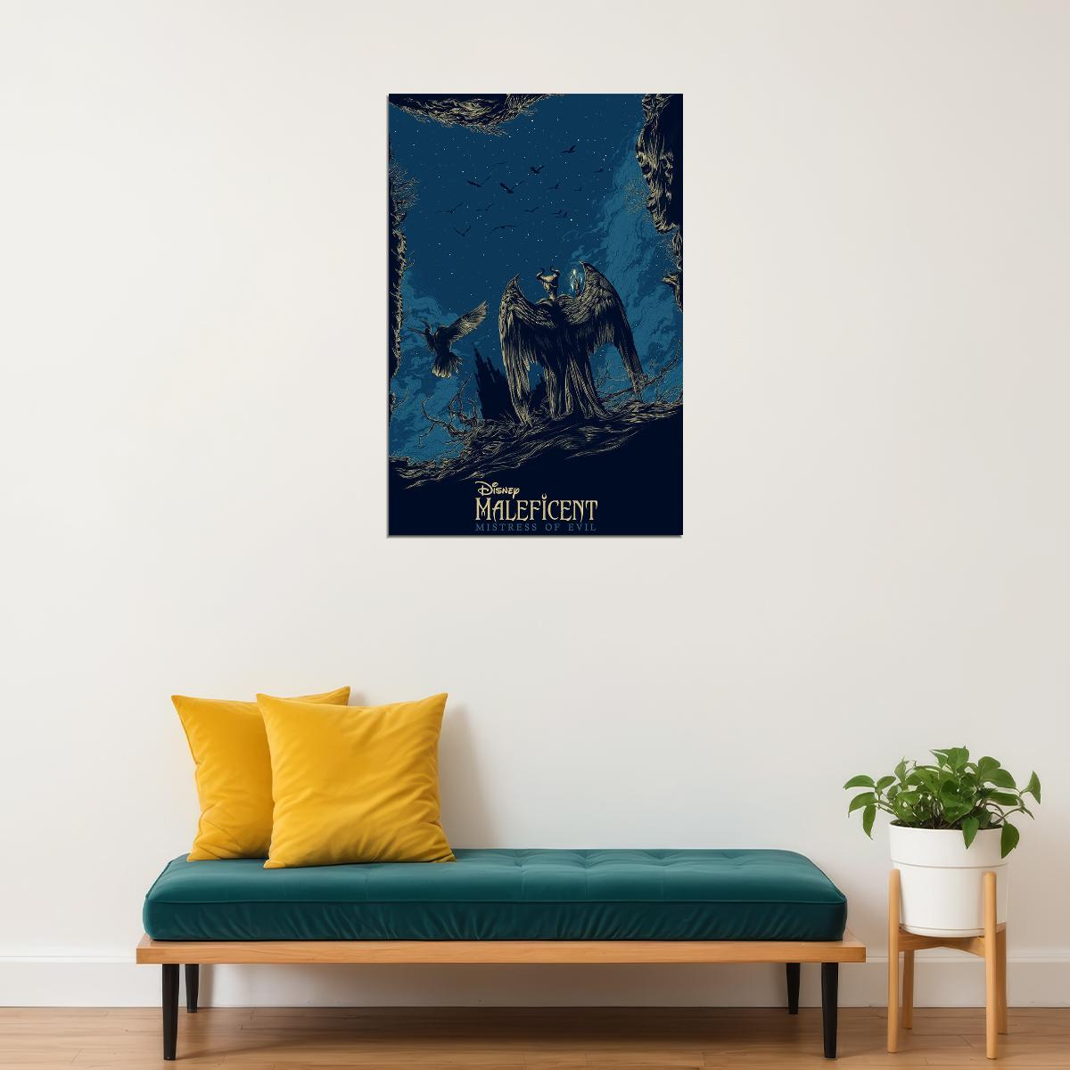 Maleficent Mistress Of Evil Movie 2019 Fantasy Poster Wall Art Print Home Wall Decor - xonomax