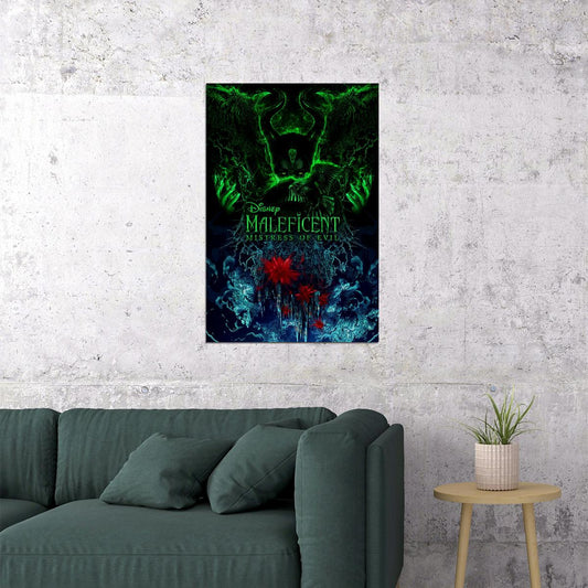 Maleficent Mistress Of Evil Movie 2019 Drama Poster Wall Art Print Home Wall Decor - xonomax