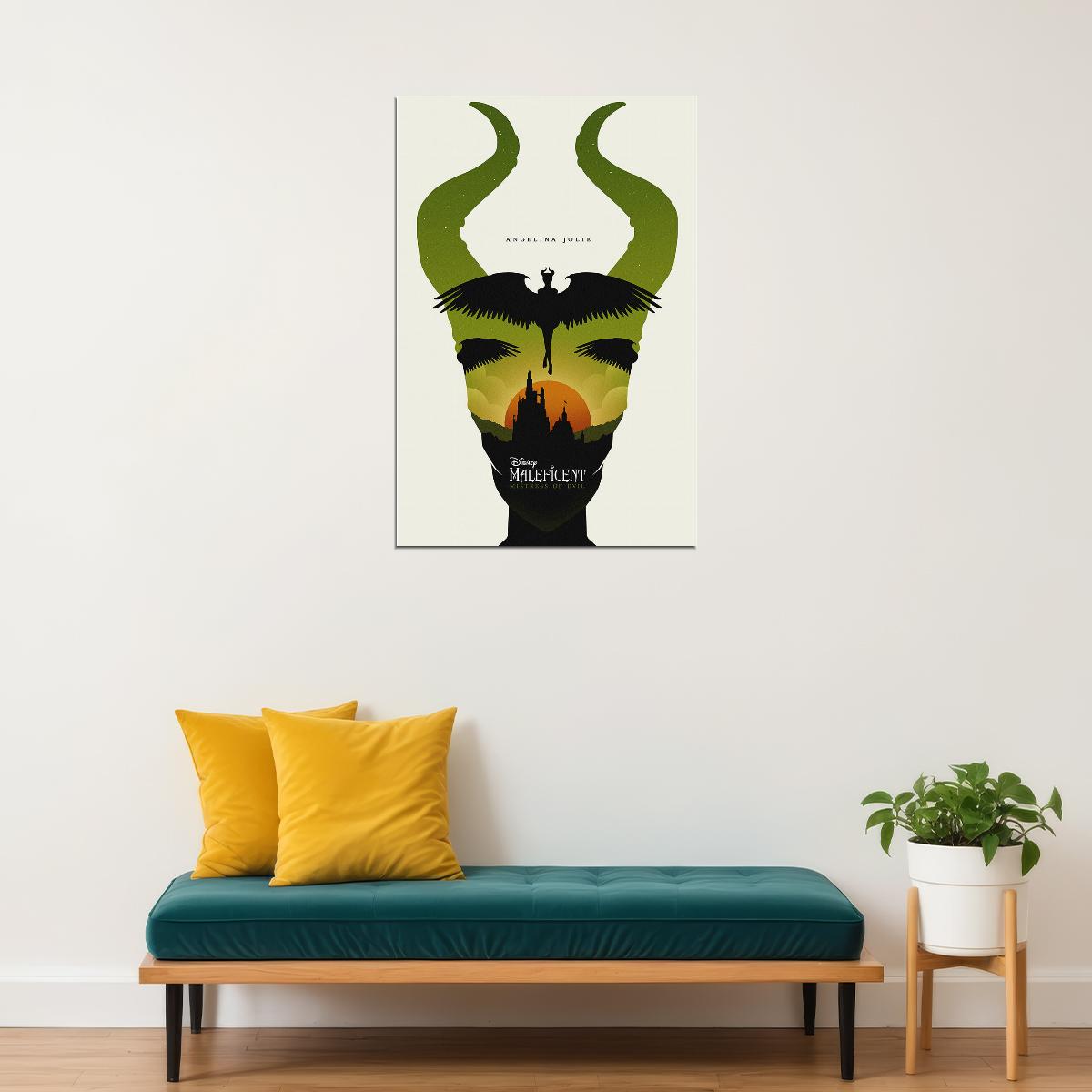 Maleficent Mistress Of Evil Movie 2019 Action Poster Wall Art Print Home Wall Decor - xonomax
