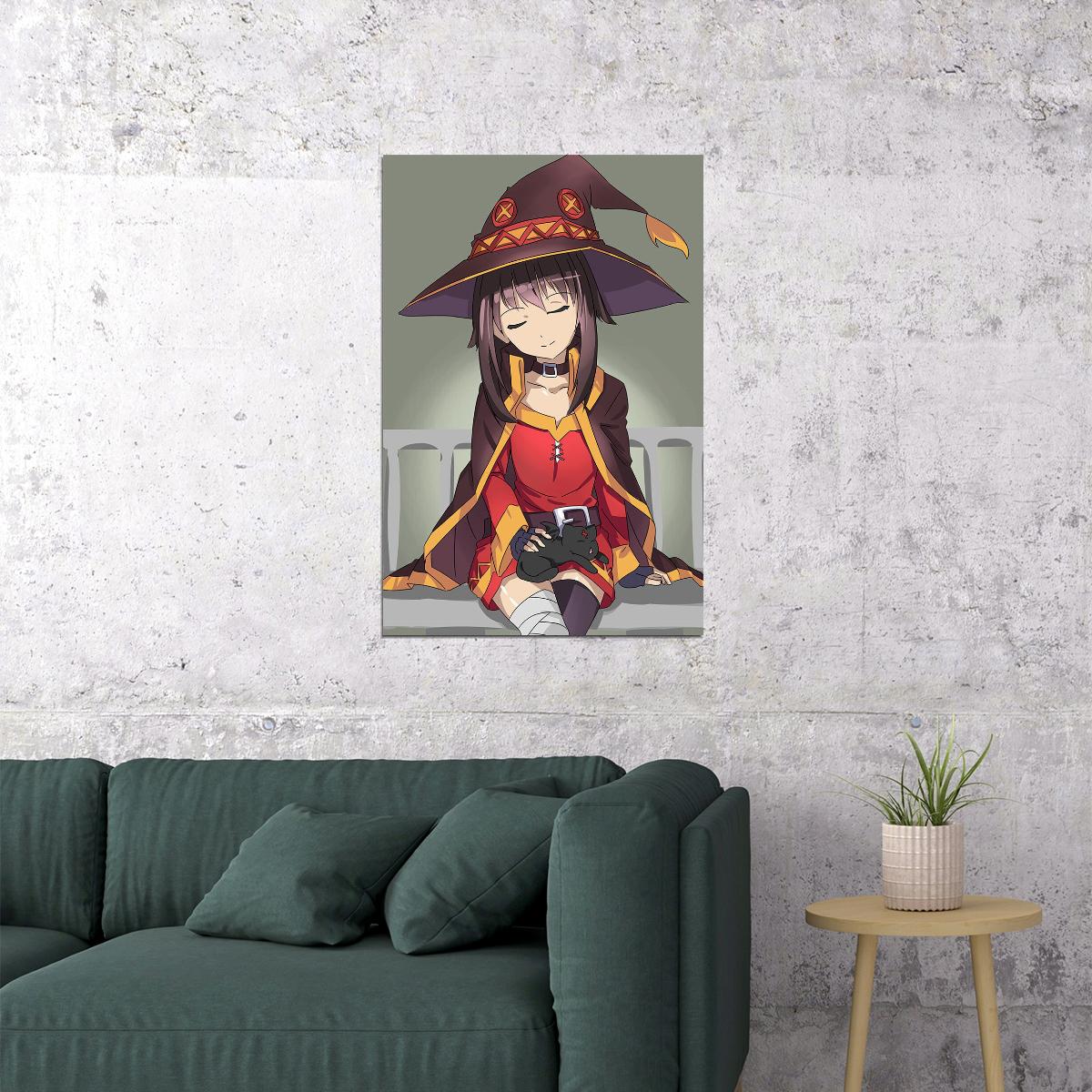Megumin Konosuba Anime Movie Comedy Action Poster Wall Art Print Home Wall Decor