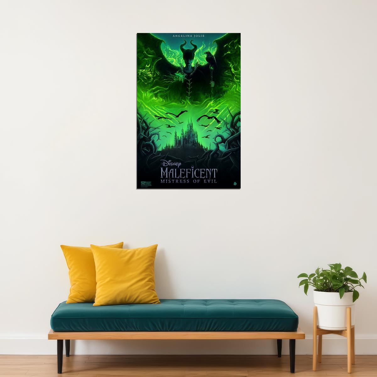 Maleficent Mistress Of Evil Movie 2019 Wizarder Poster Wall Art Print Home Wall Decor - xonomax