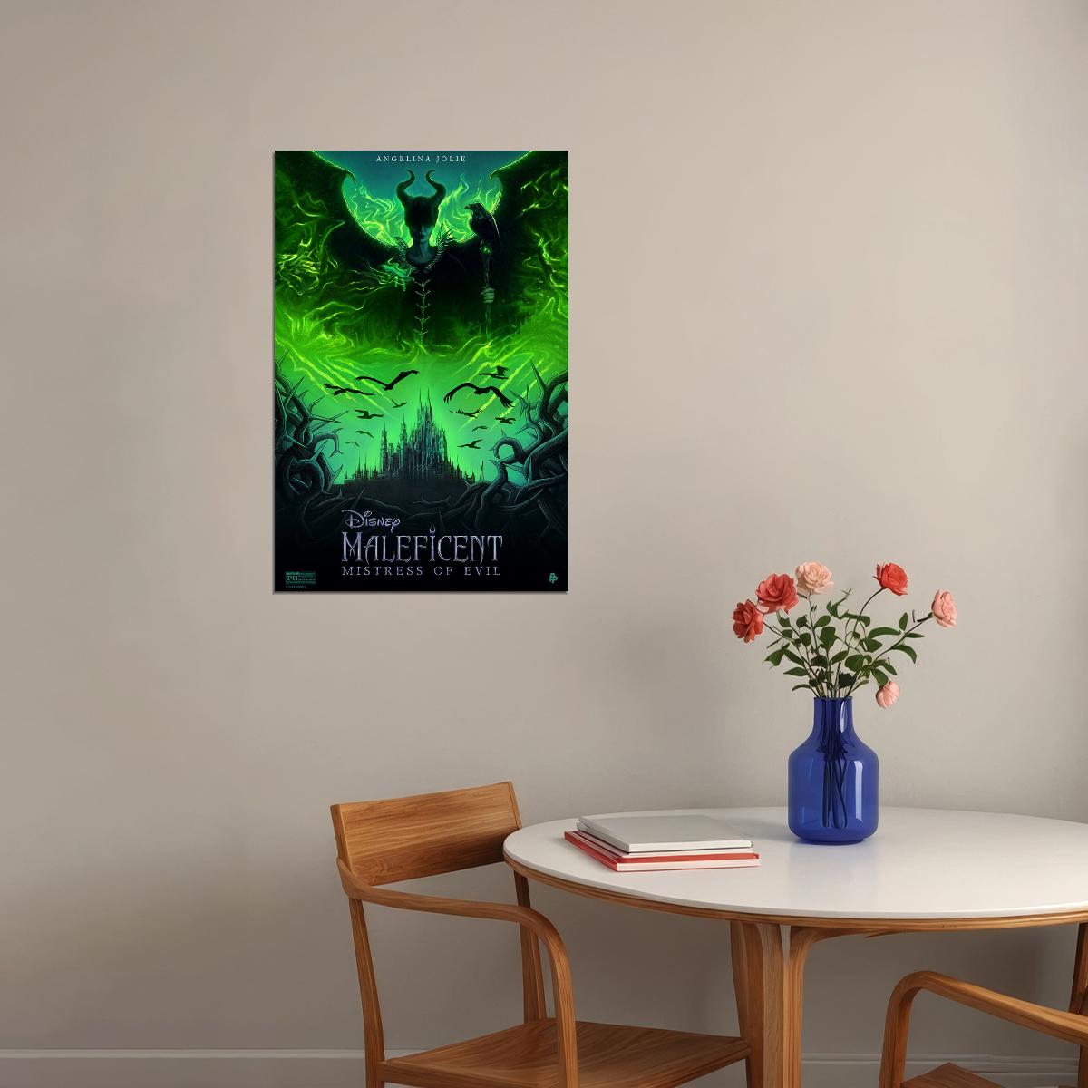 Maleficent Mistress Of Evil Movie 2019 Wizarder Poster Wall Art Print Home Wall Decor - xonomax