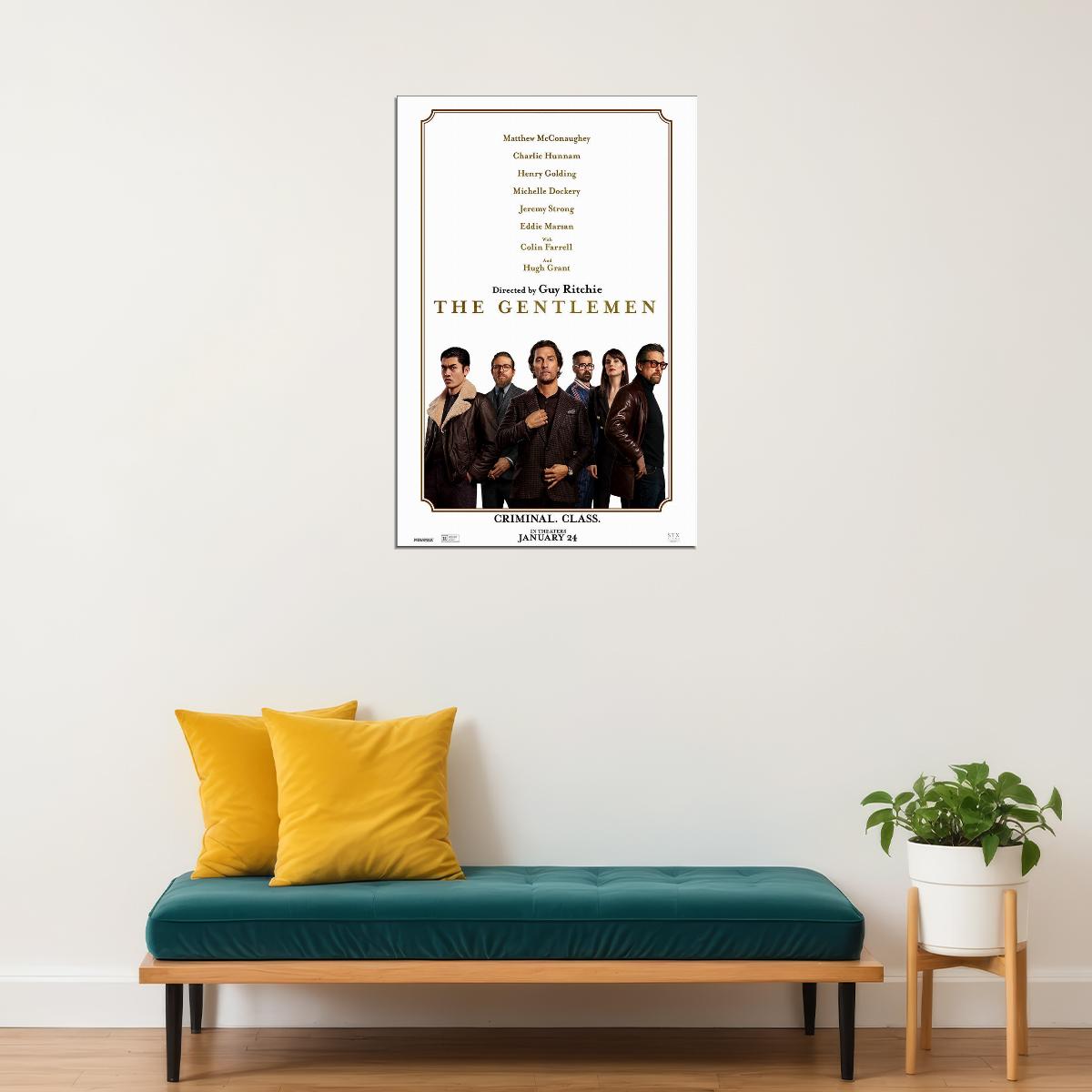 The Gentlemen Movie Actors Adventure Poster Wall Art Print Home Wall Decor - xonomax