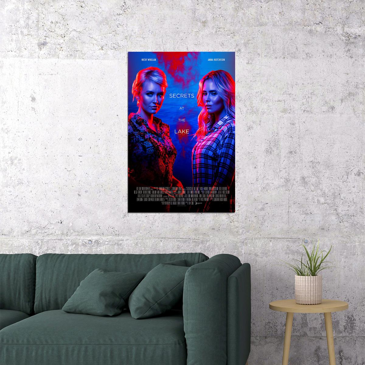 Secrets At The Lake Movie Thriller Poster Wall Art Print Home Wall Decor - xonomax