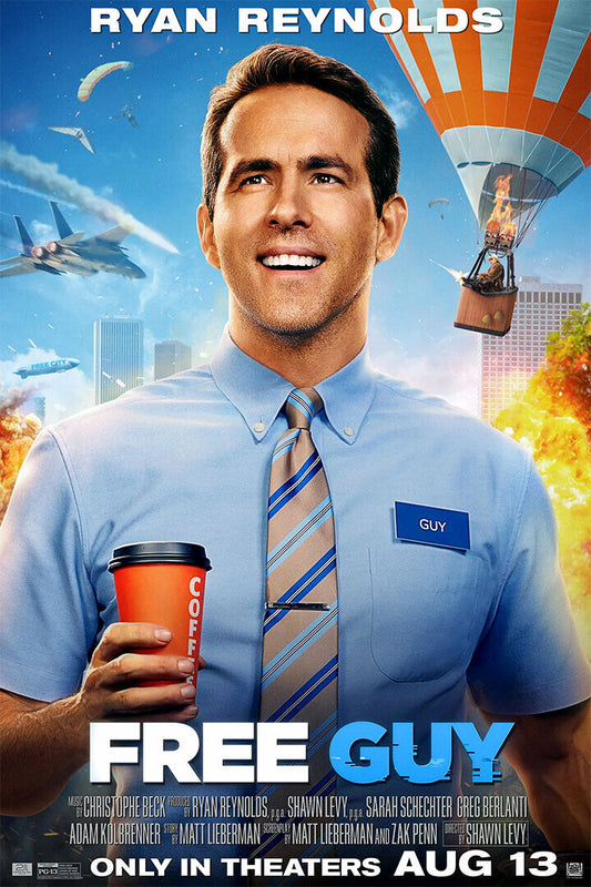 Free Guy 2020 Movie They Got A Guy Entertainment Poster Wall Art Print Home Wall Decor - xonomax