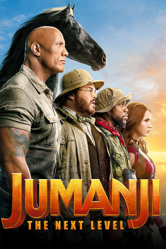Jumanji 2020 Movie The Next Level Adventure Poster Wall Art Print Home Wall Decor - xonomax