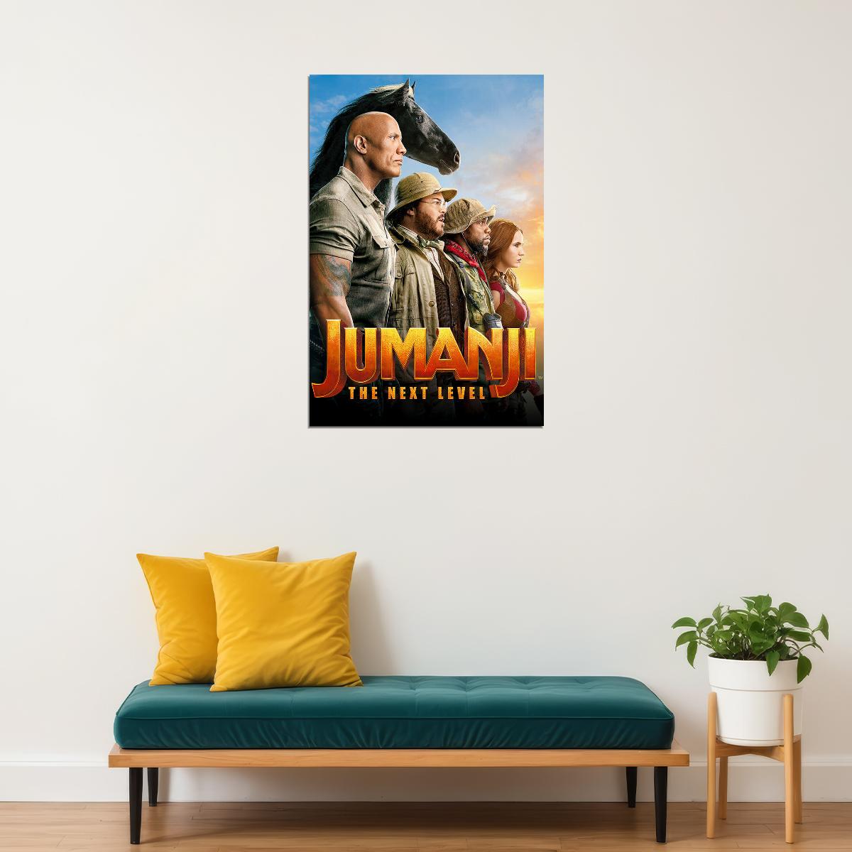 Jumanji 2020 Movie The Next Level Adventure Poster Wall Art Print Home Wall Decor - xonomax
