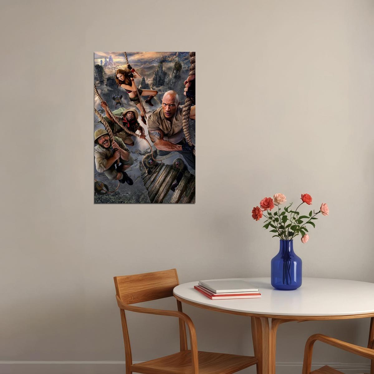 Jumanji 2020 Movie The Next Level Comedy Action Poster Wall Art Print Home Wall Decor - xonomax