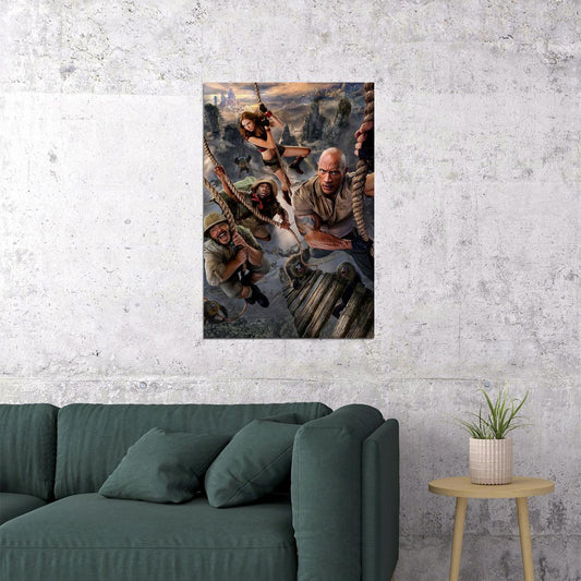 Jumanji 2020 Movie The Next Level Comedy Action Poster Wall Art Print Home Wall Decor - xonomax