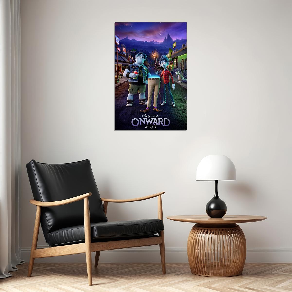 Onward 2020 Movie Tom Holland Comedy Poster Wall Art Print Home Wall Decor - xonomax