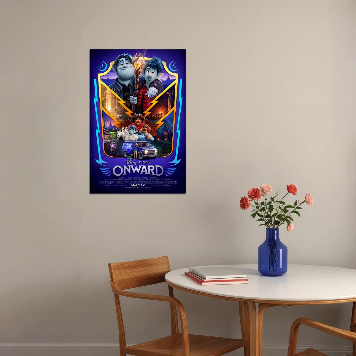 Onward Movie 2020 March Tom Holland Action Comedy Poster Wall Art Print Home Wall Decor - xonomax
