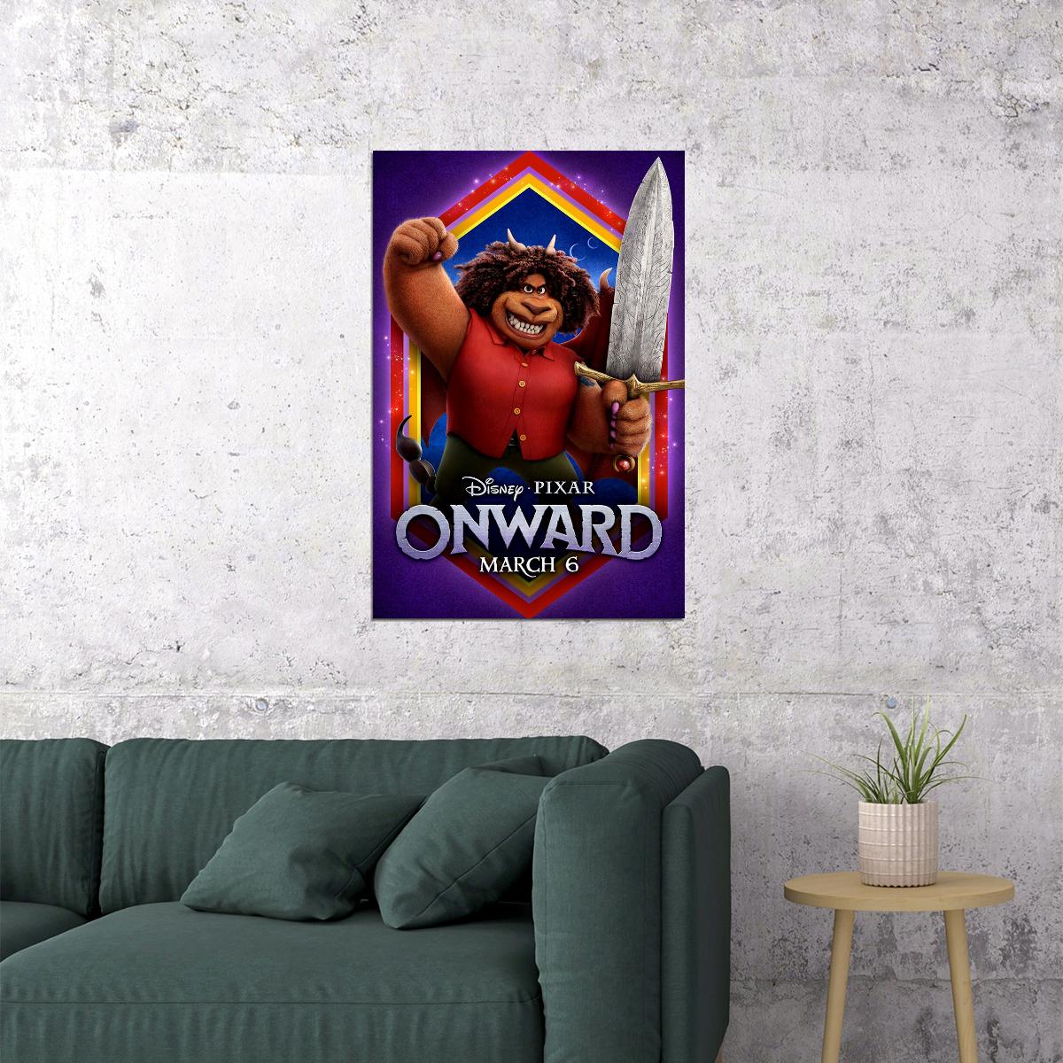 Onward Movie Tom Holland Comedy Action Poster Wall Art Print Home Wall Decor - xonomax