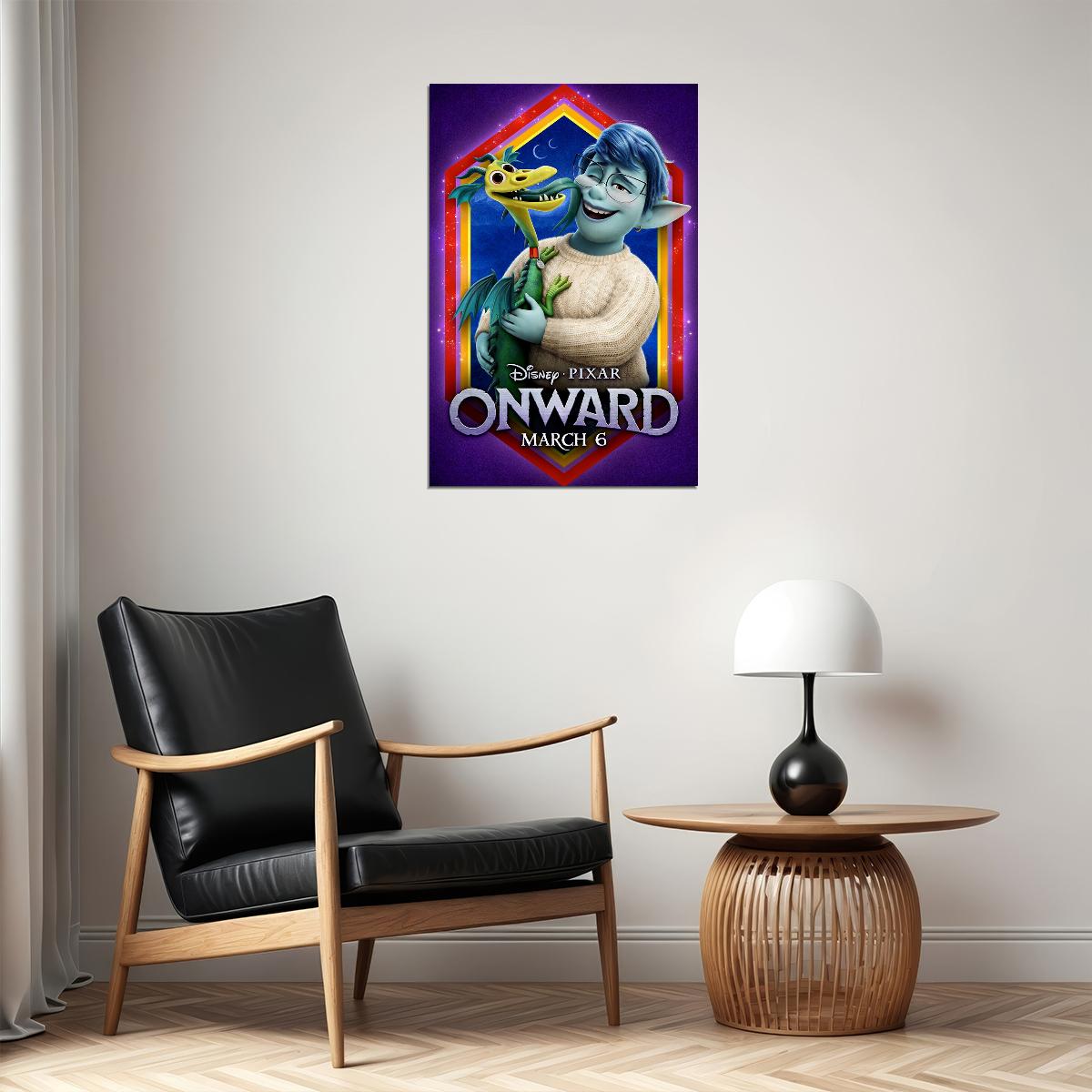 Onward Movie March Tom Holland Action Comedy Poster Wall Art Print Home Wall Decor - xonomax