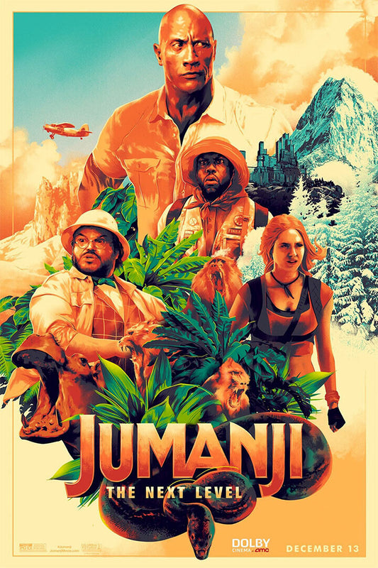 Jumanji 2020 Movie The Next Level Adventure Poster Wall Art Print Home Wall Decor - xonomax